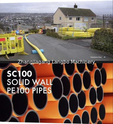 PE di grande diametro tubo a parete cava doppia singola vite estrusore estrussione linea di produzione di plastica macchina