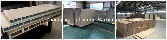 Linea di plastica di legno taglierina 300kg della sega/norma dell'estrusione di profilo di Wpc Ce di H
