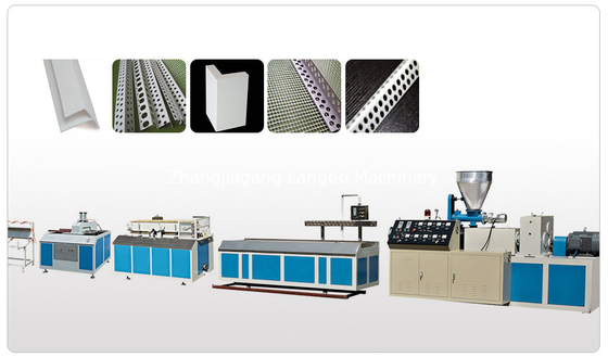 Linea di produzione di plastica dell'estrusione di profilo del PVC vite gemellata conica di 55KW