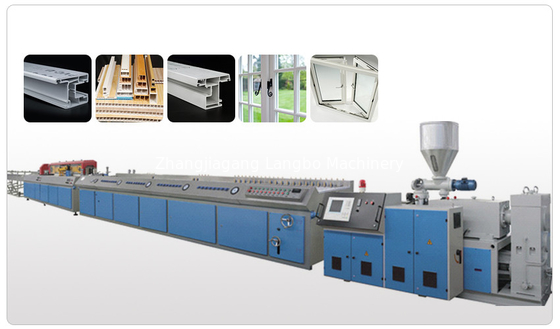 Linea di plastica rendimento elevato dell'estrusione di profilo del PVC di 1240MM