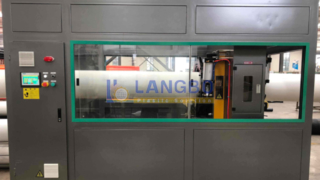 Linea di estrusione per la produzione di tubi in PE da 110 mm PLC a vite singola