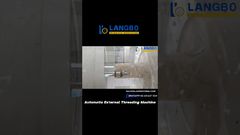 Filettatrice esterna per tubi in plastica – Taglio filetti di precisione#threadmachine #plasticmachinery