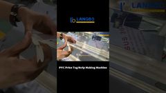 Macchina automatica per l'estrusione di strisce per etichette prezzi in plastica per etichette prezzi per supermercati #etichettaprezzo