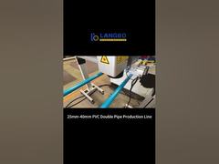 Linea di estrusione per tubi doppi in PVC ad alta velocità