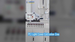 Linea di estrusione per coperture leggere per PC #macchina #plasticmachinery