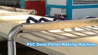 Macchina per la produzione di pannelli per porte in PVC | Linea di estrusione di pannelli decorativi con formatura di profili personalizzati