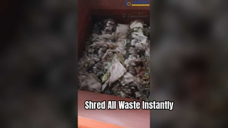 Trituratore industriale per il riciclaggio di plastica, legno, carta e lattine metalliche